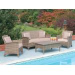 4pcs PE cane pool furntiure for sale