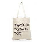 Medium / Large Size Cotton Canvas Tote Bags With Zipper Eco Friendly for sale