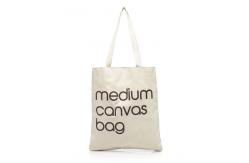 China Medium / Large Size Cotton Canvas Tote Bags With Zipper Eco Friendly supplier