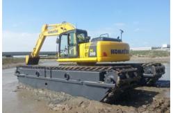 China Amphibious Track Excavator Pontoon With  Q355B Material Used For Excavating Machine supplier