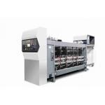 White Color G6-1224 All Comupter Controled Pressure Free Feed Structure Lead Edge Vacuum Transfer 4 Color Printer + Slotter + Die Cutter + Vibrator +  Stacker for sale