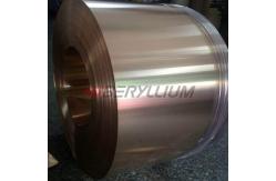 China 300mm Wide Beryllium Copper Strips For Bell Relay Contact Spring supplier