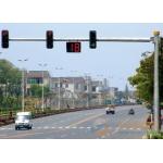 Conical Traffic Signal Frame Structure Sign Posts 95% Penetration Rate Road Sign Pole for sale