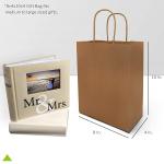 Eco Friendly 80% PCW 8x4x10 Kraft Paper Bag for sale
