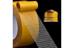 China 3m Acrylic Double Sided Adhesive Tape Mesh Scrim Filament For Carpet supplier