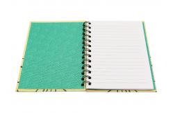 China Kraft hard cover square Double Spiral Bound Notebook printing service supplier