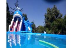 China Ocean Theme Inflatable Combo Bounce House Attraction Slide Pool Water Games supplier