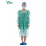 Disposable Waterproof PP Non Woven Isolation Gown With Knitted Wrist for sale