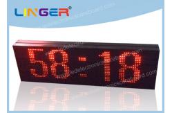 China LED Scrolling Message Sign / Electronic Clock Display 2 Years Warranty supplier