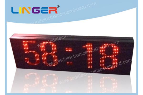 LED Scrolling Message Sign / Electronic Clock Display 2 Years Warranty