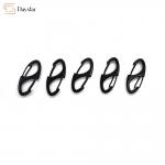 China Double Sided S Carabiner Clips Metal Accessories Slide Lock Snap Hooks manufacturer