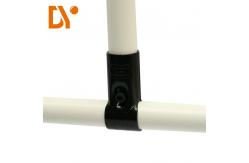 China HJ-1 Black Electroplating Silver Chrome Plating Lean Pipe Joint Connector Fitting supplier