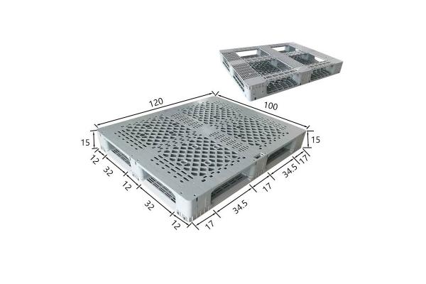 Heavy Duty Light Recycled Plastic Pallet Double Face