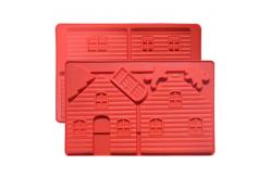 China 3D Silicone Baking Utensils House Shaped Square Handmade Diy Silicone Soap Mold supplier