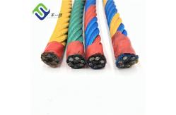 China Customized Color 6 Strand Polyester Playground Combination Rope supplier