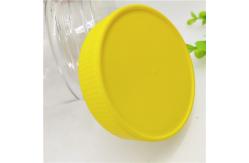 China Non - Toxic Food Grade Clear Plastic Cylinder / 10oz Peanut Butter Bottles supplier