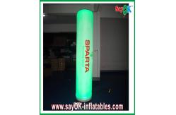 China Green Wedding Party Led Inflatable Column Inflatable LED Light With Printing Logo Pillar supplier