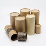 Custom Printed Cylinder Kraft Paper Tube Recyclable Tea Packaging Containers for sale