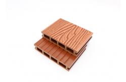 China Wood Floor 3D Embossing Texture WPC Decking Composite Deck Floor Waterproof supplier