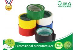 China Stable 48mm Red PVC Packing Tape , Light Weight Custom Printed Parcel Tape supplier
