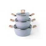 Soft Touch Bakelite Handle 16cm Ceramic Coating Pots for sale