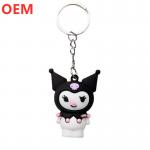 Custom 3d Cartoon Keychain Customization OEM Design PVC Plastic Keychain for sale