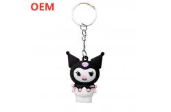 China Custom 3d Cartoon Keychain Customization OEM Design PVC Plastic Keychain supplier