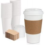 Party Decoration Printed Takeaway Coffee Cups Biodegradable Disposable for sale