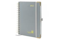 China FSC Grey Vertical Layout Custom 2023 Planner WIth Medal Corners supplier