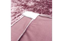 China The Rectangle washable and adjustable shiny Elastic golden velvet lash bedspread supplier