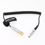 BNC To 5 Pin Male Time Code Coiled Cable For ARRI Mini Sound Devices Zaxcom for sale
