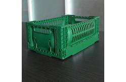 China 120mm Height Pp Plastic Storage Crate 5L Light Green For Vegetable supplier