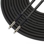 6 Foot Stereo Guitar Cable Slim-Grip Series - 1/4 Inch TS To 1/4 Inch TS Black Rubber Molded Patch for sale