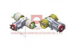 China 1:1 Roping Elevator Permanent Magnet Synchronous Motor With 240mm Diameter supplier