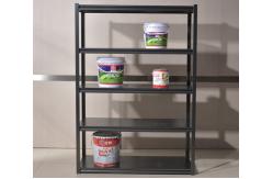 China Matte Surface Metal Frame Shelving / Metal Adjustable Shelving System For Home supplier
