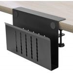 Adjustable Side Desk Laptop Holder with File Clamp-On Organizer and Magnetic Pen Holder for sale