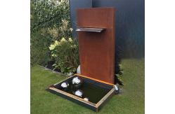 China Rusty Corten Steel Water Feature Customizable supplier