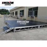 Aluminum Alloy Arched Stage Truss System Removable Stage Platform for sale