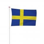 Factory Wholesale National 100% Polyester Sweden Flag For Outdoor Using for sale