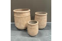 China Textured Surface GRC Planter Pots Durable Flower Planters Pots For Long-Term supplier