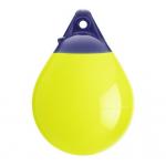 UV Resistance Dock Bumper Ball Inflatable PVC Yellow Mooring Buoys Round Boat Fenders for sale