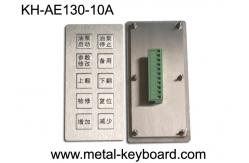 China Vandal - Proof Stainless Steel Panel Keyboard / Mining Machinery Input Keypad supplier