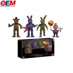 Customized OEM Hot sell New arrival Five Nights At Freddy Action Figures 4pcs/pack FNAF Toy Model   PVC Action Figure for sale