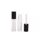 Square Plastic Lip Glaze Tube Simple With Brush And Printable Logo