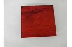 China Red Wood Finish Aluminium Profiles High Coating Hardness And Strong Adhesion supplier