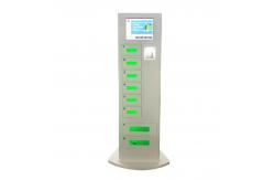 China 8 Lockers Free Cell Phone Charging Stations Advertising Kiosk With Different Languages UI supplier