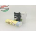 Tin Can packaging With Plastic Shaker Top Lids / Cardboard Paper Tubes for sale
