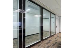 China Movable Fireproof Seperation Wall / Office Tempered Glass Partition Walls supplier