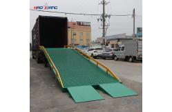 China Loading And Unloading Portable Dock Ramp Green Portable Steel Ramps supplier