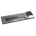 Top panel mount  Backlit USB stainless Keyboard with touchpad and numeci keypad